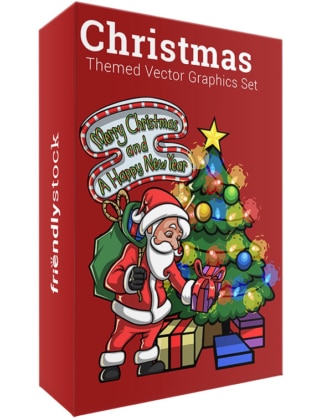 Christmas-Themed Vector Graphics Set by FriendlyStock.com