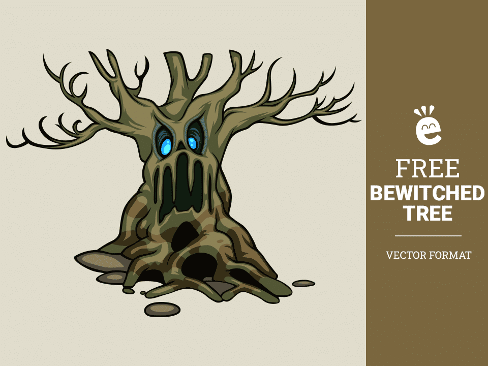 Bewitched Zombie Tree - Free Vector Graphic