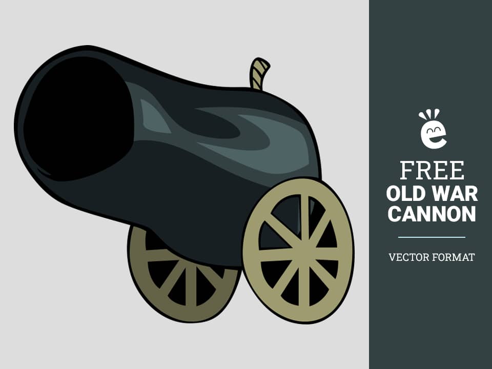 Old War Cannon - Free Vector Graphic