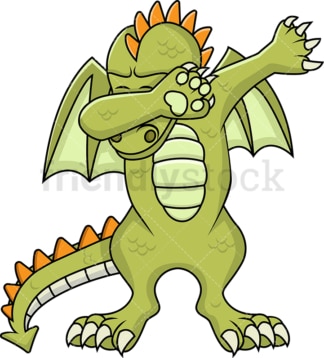 Dragon doing the dab. PNG - JPG and vector EPS file formats (infinitely scalable).