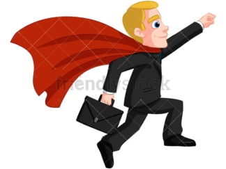 Business man superhero - Image isolated on transparent background. PNG