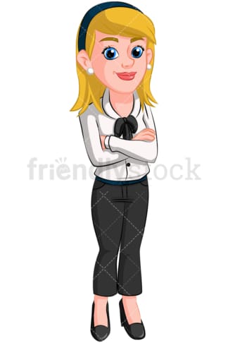 Confident business woman - Image isolated on transparent background. PNG