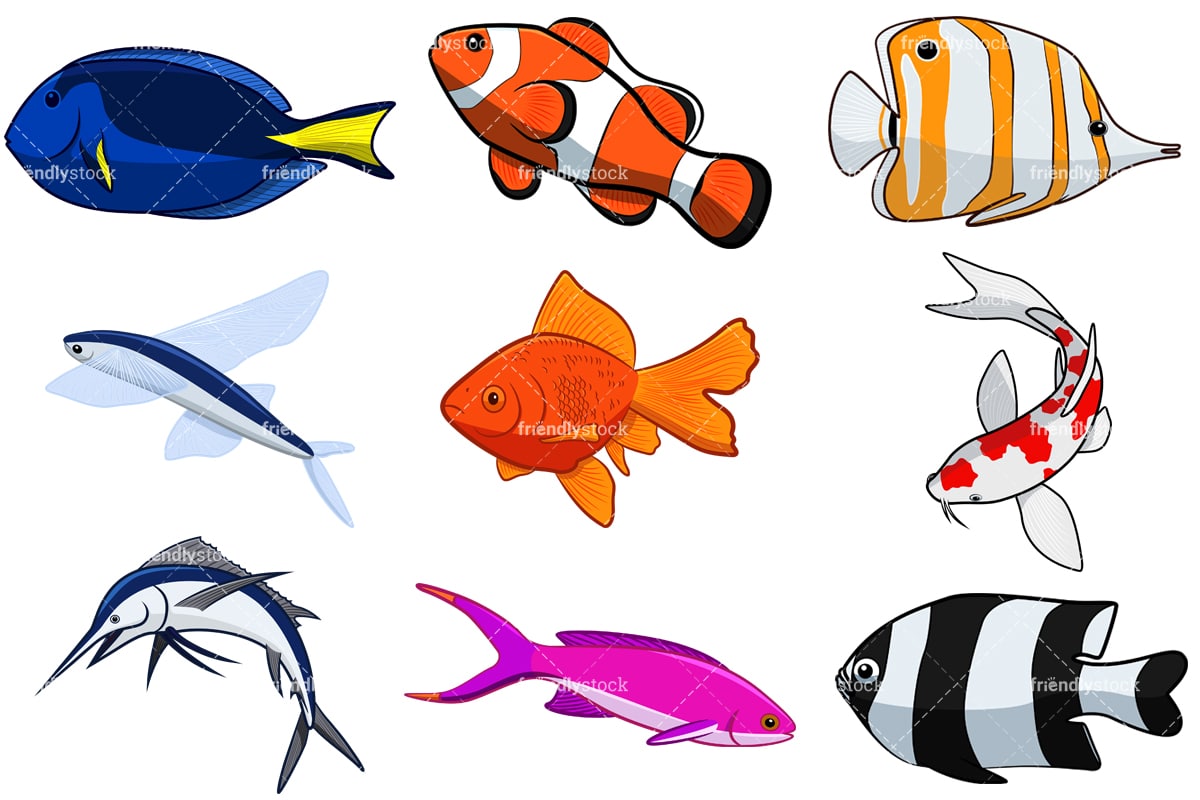 Download Fish Cartoon Vector Clipart - FriendlyStock