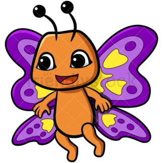 Adorable butterfly. PNG - JPG and vector EPS file formats (infinitely scalable). Image isolated on transparent background.