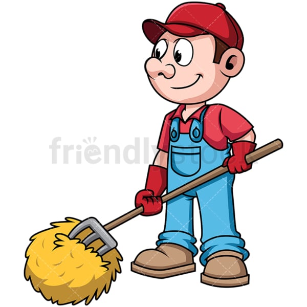 Farmer rolling the hays. PNG - JPG and vector EPS file formats (infinitely scalable). Image isolated on transparent background.