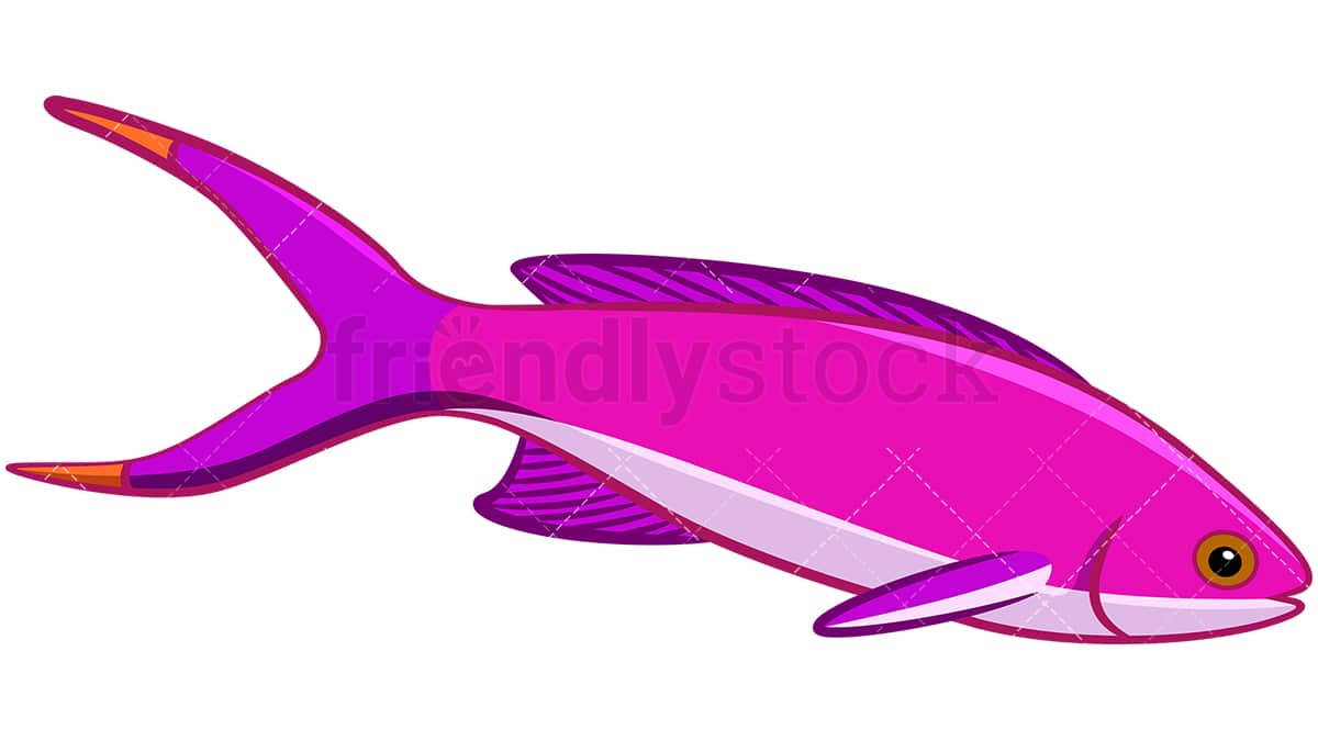 Download Pink Fish Cartoon Vector Clipart - FriendlyStock