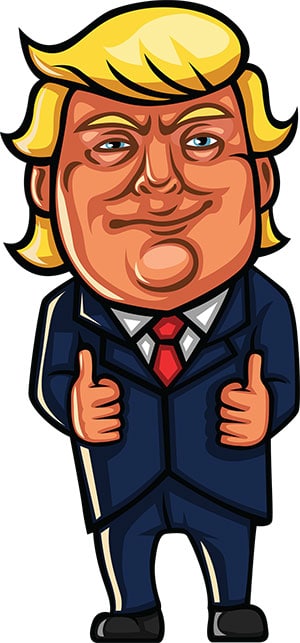 Donald Trump Giving The Thumbs Up