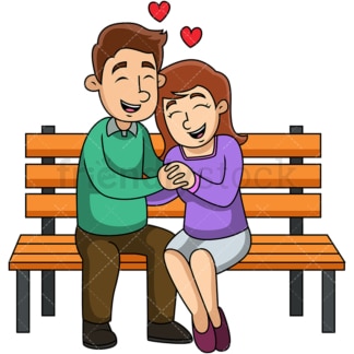 Man and woman holding hands. PNG - JPG and vector EPS file formats (infinitely scalable). Image isolated on transparent background.