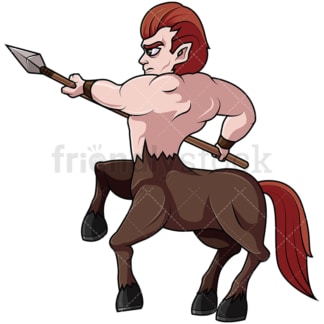 Centaur warrior. PNG - JPG and vector EPS file formats (infinitely scalable). Image isolated on transparent background.