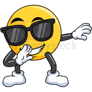 Dabbing emoji. PNG - JPG and vector EPS file formats (infinitely scalable). Image isolated on transparent background.