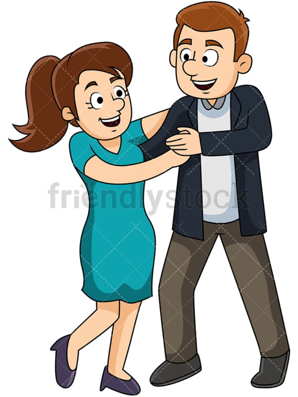 Couple dancing. PNG - JPG and vector EPS file formats (infinitely scalable). Image isolated on transparent background.