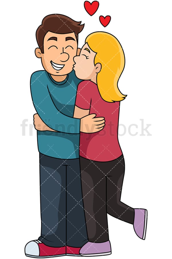 Couple in love. PNG - JPG and vector EPS file formats (infinitely scalable). Image isolated on transparent background.