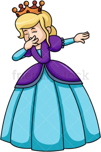 Dabbing queen. PNG - JPG and vector EPS file formats (infinitely scalable). Image isolated on transparent background.