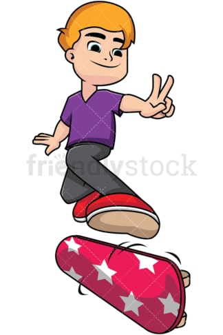 Man skateboarding. PNG - JPG and vector EPS file formats (infinitely scalable). Image isolated on transparent background.