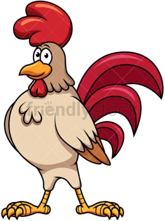 Proud rooster. PNG - JPG and vector EPS file formats (infinitely scalable). Image isolated on transparent background.