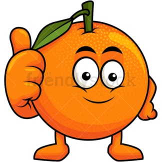Orange Mascot Lifting Weights Cartoon Vector Clipart ...