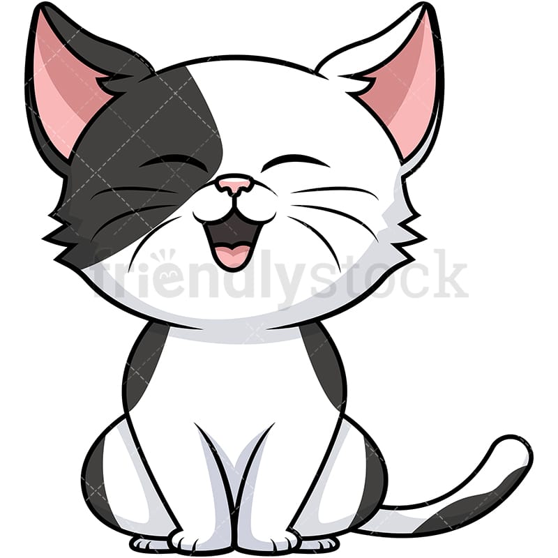 Download Cute Cat Cartoon Vector Clipart - FriendlyStock