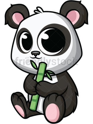 Adorable baby panda. PNG - JPG and vector EPS (infinitely scalable). Image isolated on transparent background.