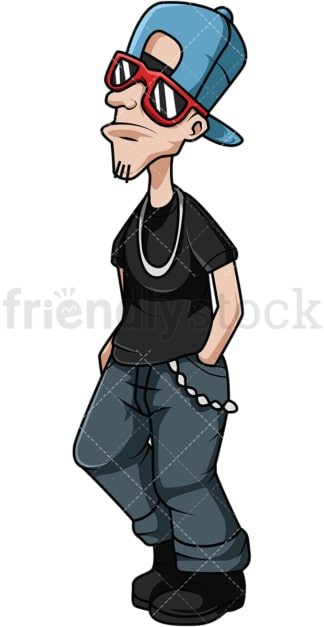 Guy dressed in swag style fashion. PNG - JPG and vector EPS (infinitely scalable). Image isolated on transparent background.