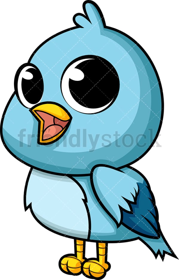Adorable baby bird. PNG - JPG and vector EPS (infinitely scalable). Image isolated on transparent background.