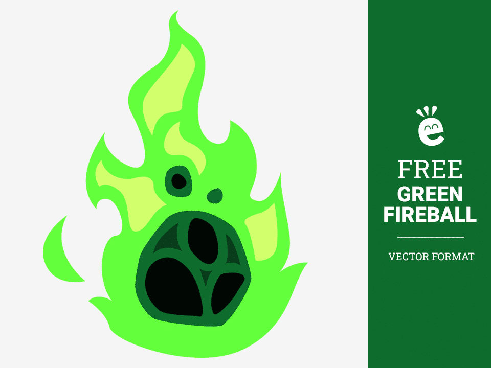 Green Fireball - Free Vector Graphic