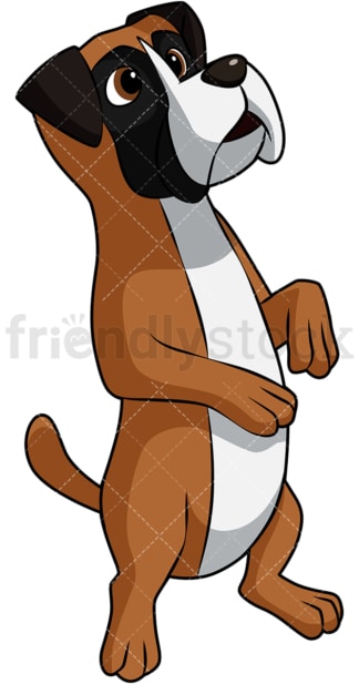 Happy boxer dog. PNG - JPG and vector EPS (infinitely scalable). Image isolated on transparent background.