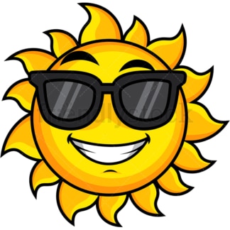 Angry Sun Behind Thunderstorm Cloud Cartoon Clipart - FriendlyStock
