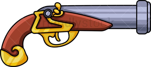 Pirate pistol. PNG - JPG and vector EPS (infinitely scalable).