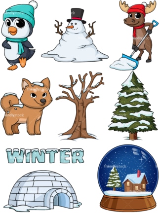 Winter season. PNG - JPG and vector EPS file formats (infinitely scalable).