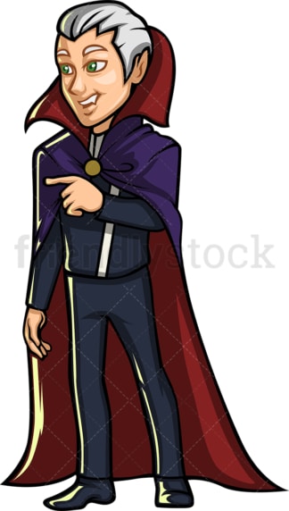 Vampire cartoon character. PNG - JPG and vector EPS (infinitely scalable).