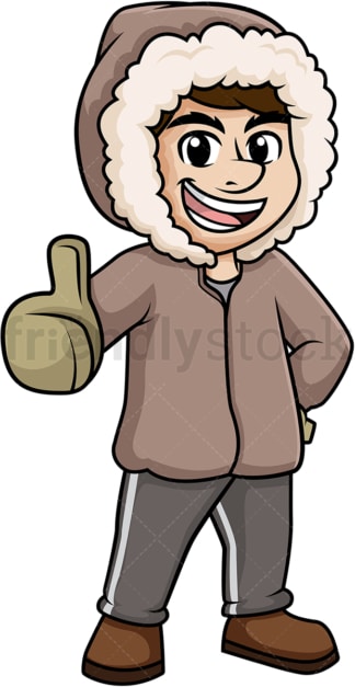 Man in winter clothing. PNG - JPG and vector EPS (infinitely scalable).