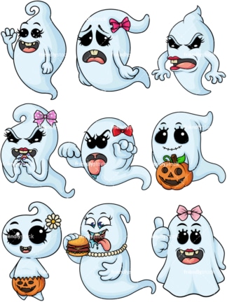 Female ghost. PNG - JPG and vector EPS file formats (infinitely scalable).