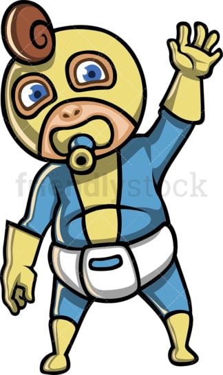 Male baby superhero. PNG - JPG and vector EPS (infinitely scalable).