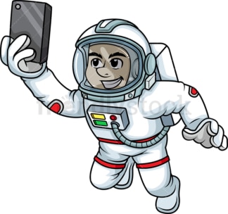 Astronaut taking selfie. PNG - JPG and vector EPS (infinitely scalable).