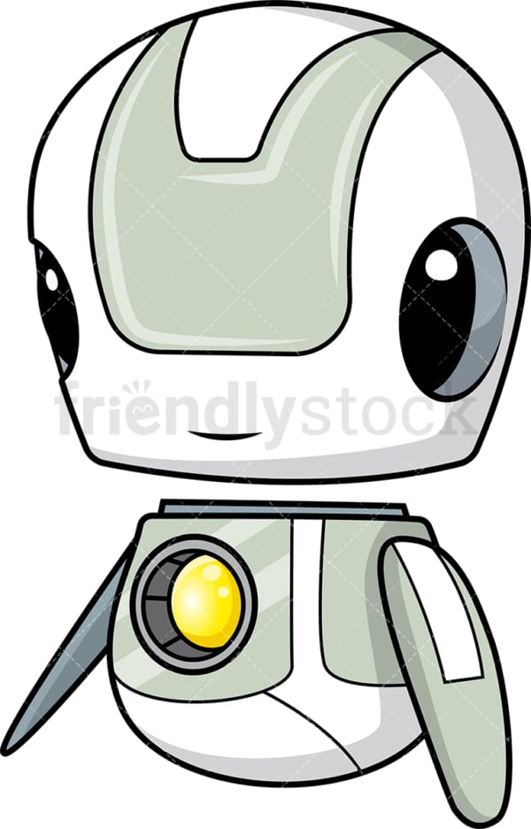 Floating robot. PNG - JPG and vector EPS (infinitely scalable).