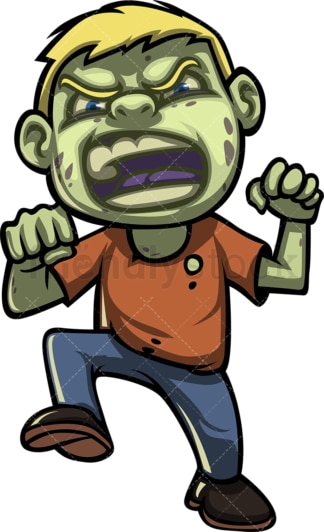 Scary little boy zombie. PNG - JPG and vector EPS (infinitely scalable).