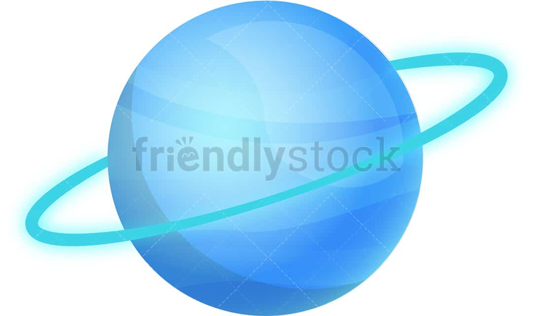 Planete Uranus Cartoon Vector Clipart Friendlystock