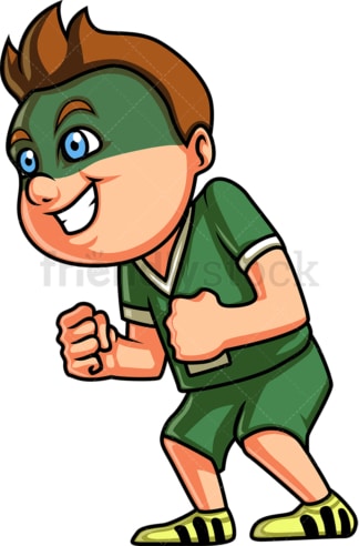 Kid sports fan. PNG - JPG and vector EPS (infinitely scalable). Image isolated on transparent background.
