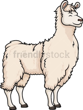 Happy llama. PNG - JPG and vector EPS (infinitely scalable).