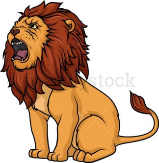 Lion roaring. PNG - JPG and vector EPS (infinitely scalable).
