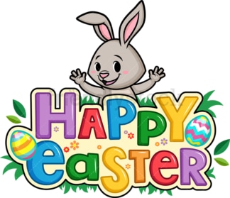 Happy easter. PNG - JPG and vector EPS (infinitely scalable).