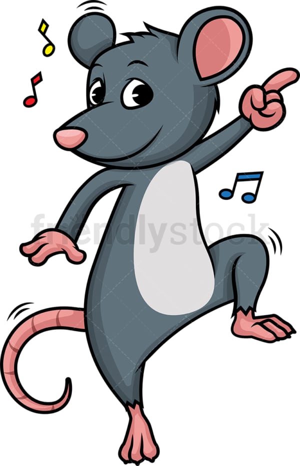 Mouse dancing. PNG - JPG and vector EPS (infinitely scalable).