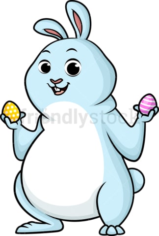 Fat easter bunny. PNG - JPG and vector EPS (infinitely scalable). Image isolated on transparent background.