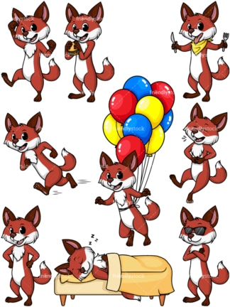 Fox mascot 2. PNG - JPG and vector EPS file formats (infinitely scalable).