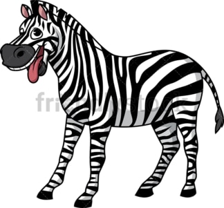Funny zebra. PNG - JPG and vector EPS (infinitely scalable).