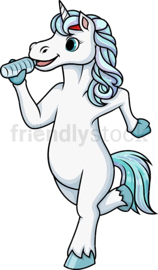 Unicorn jogging. PNG - JPG and vector EPS (infinitely scalable).