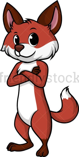 Confident fox. PNG - JPG and vector EPS (infinitely scalable).