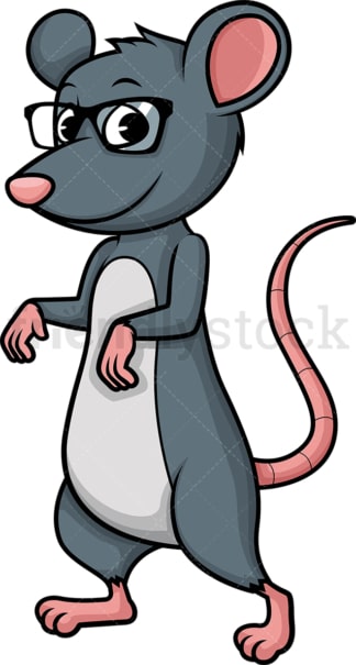 Mouse with glasses. PNG - JPG and vector EPS (infinitely scalable).