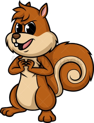 Evil squirrel. PNG - JPG and vector EPS (infinitely scalable).