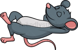 Mouse sleeping. PNG - JPG and vector EPS (infinitely scalable).